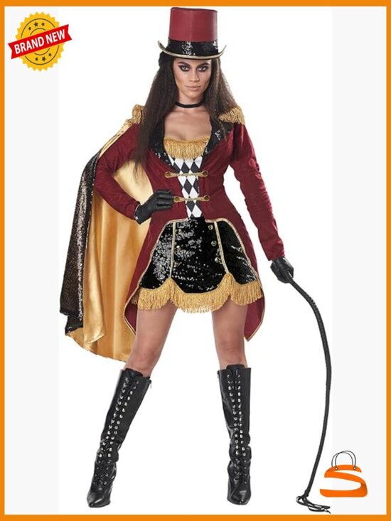 Other - Dazzling Ringmaster Costume with Cape & Top Hat for Women